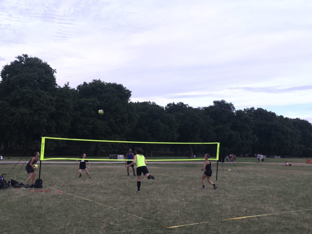 Ladies footvolley takes off in London UK Footvolley Association